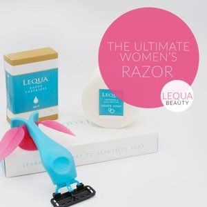 Lequa Razor set ( Razor , 4 blade refill & shave soap )
